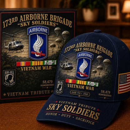 🪂173rd Airborne Brigade Sky Soldiers Vietnam Tribute Cap