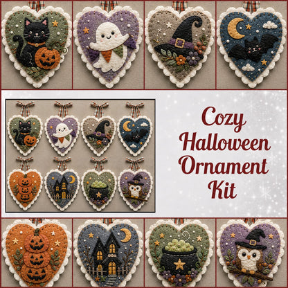 ⏳ Last Day 49% OFF – 🐦 Beginner-Friendly Winter Bird Felt Heart Ornament Sewing Kit Collection | Complete Kit with Pre-Cut Felt, Sewing Materials & Step-by-Step Guide Included 💕