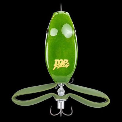 ⏳ Last Day 49% OFF – 🐸 Top Frog 6.5" Pre-Rigged Topwater Fishing Lure | Line-Thru Kicking-Leg Action, 1.2 oz Body & 100 lb Leader Included 🎣✨
