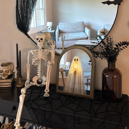 11" x 13.8" Light Up Ghost Mirror