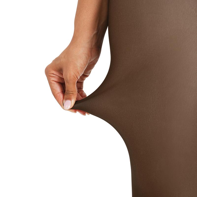 Women's Sheer-Panel Fleece-Lined Tights Bodysuit 🖤