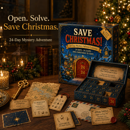 ⏳ Last Day 52% OFF – 24-Day Mystery Adventure Advent Calendar Collection | 24 Clues, Hands-On Puzzles & One Final Reveal