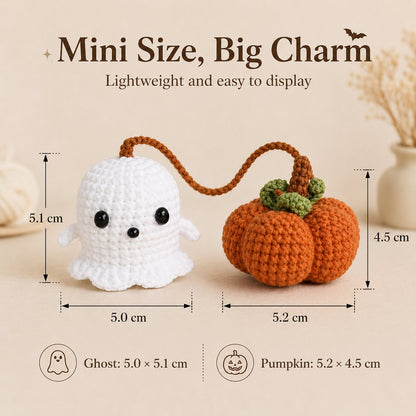 🎃 Add Cozy Halloween Charm to Every Drive 👻 Handmade Crochet Car Mirror Charm