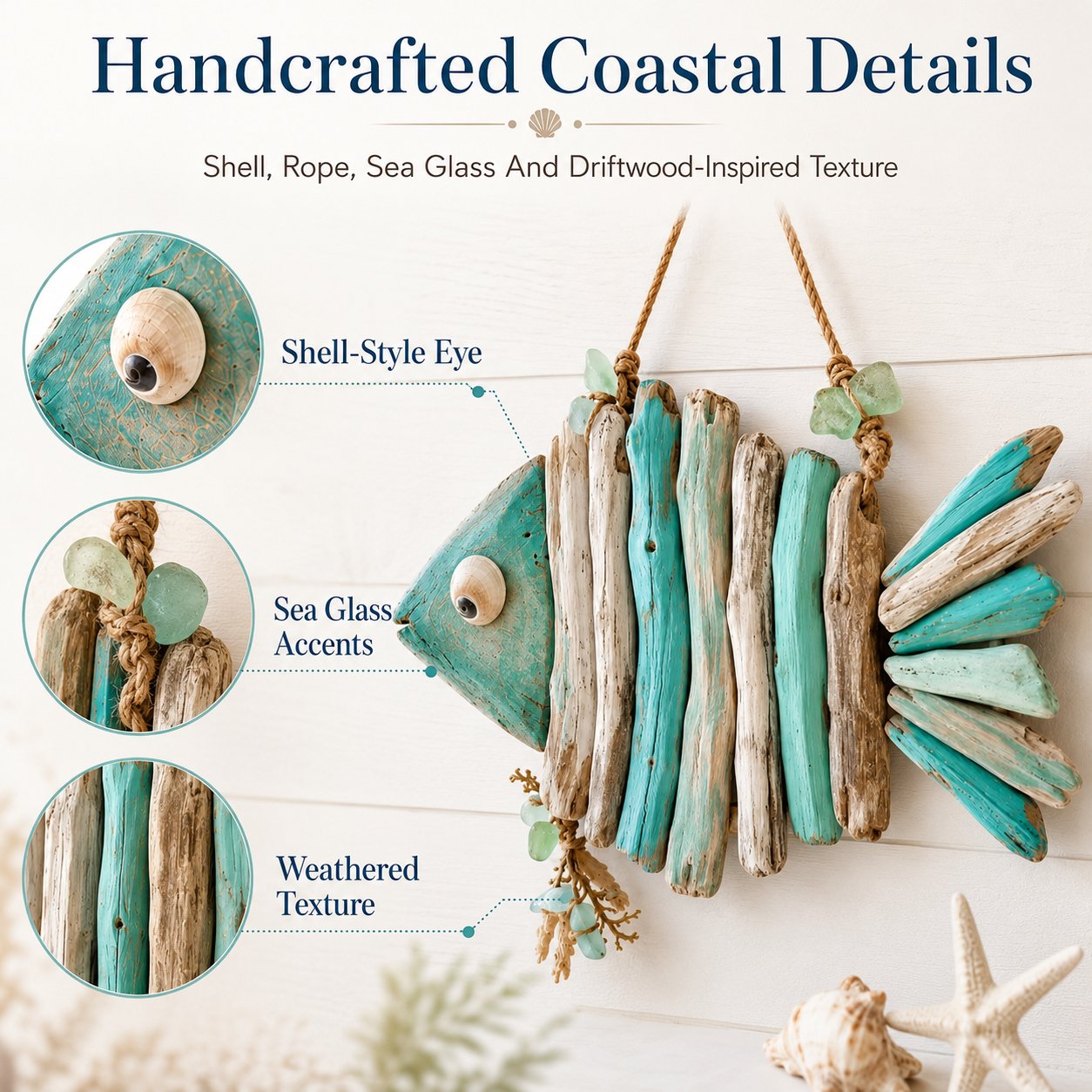 🌊Lighted Coastal Fish Wall Decor