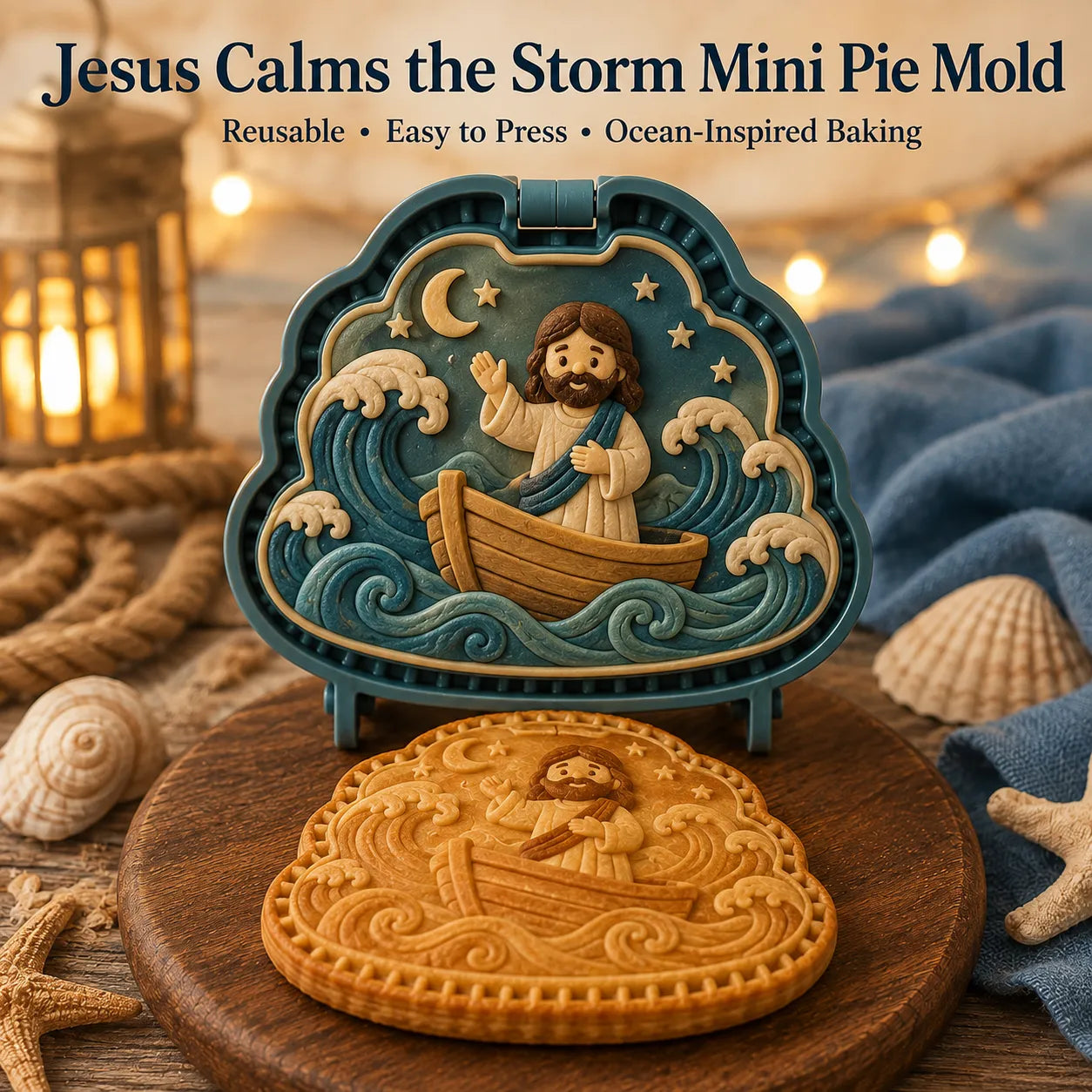 ⏳ Last Day 49% OFF – ✝️ 16-Design Christian Mini Pie Mold Collection | Reusable Embossed Molds for Shaping Detailed Jesus, Mary, Angels, Crosses, Dove & Faith-Inspired Pies 🥧✨