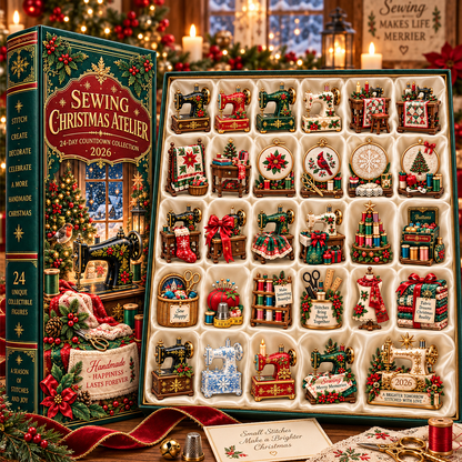 Sewing Christmas Atelier 2026 – 24-Day Countdown Collection with 24 Unique Sewing & Quilting Miniatures