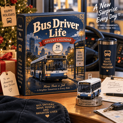 🚌 Driver’s Christmas Countdown | 24 Days of Bus-Themed Surprises ✨