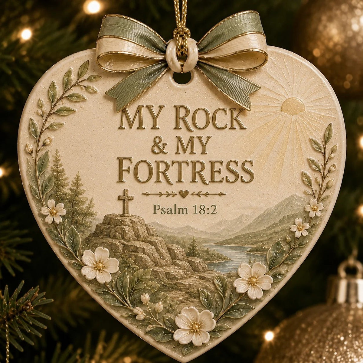 ⏳ Last Day 49% OFF – ✝️ Christian Scripture Ceramic Heart Ornament Collection | 9 Faith-Inspired Designs with Bible Verses, Elegant Ribbon & Timeless Christmas Details ❤️✨