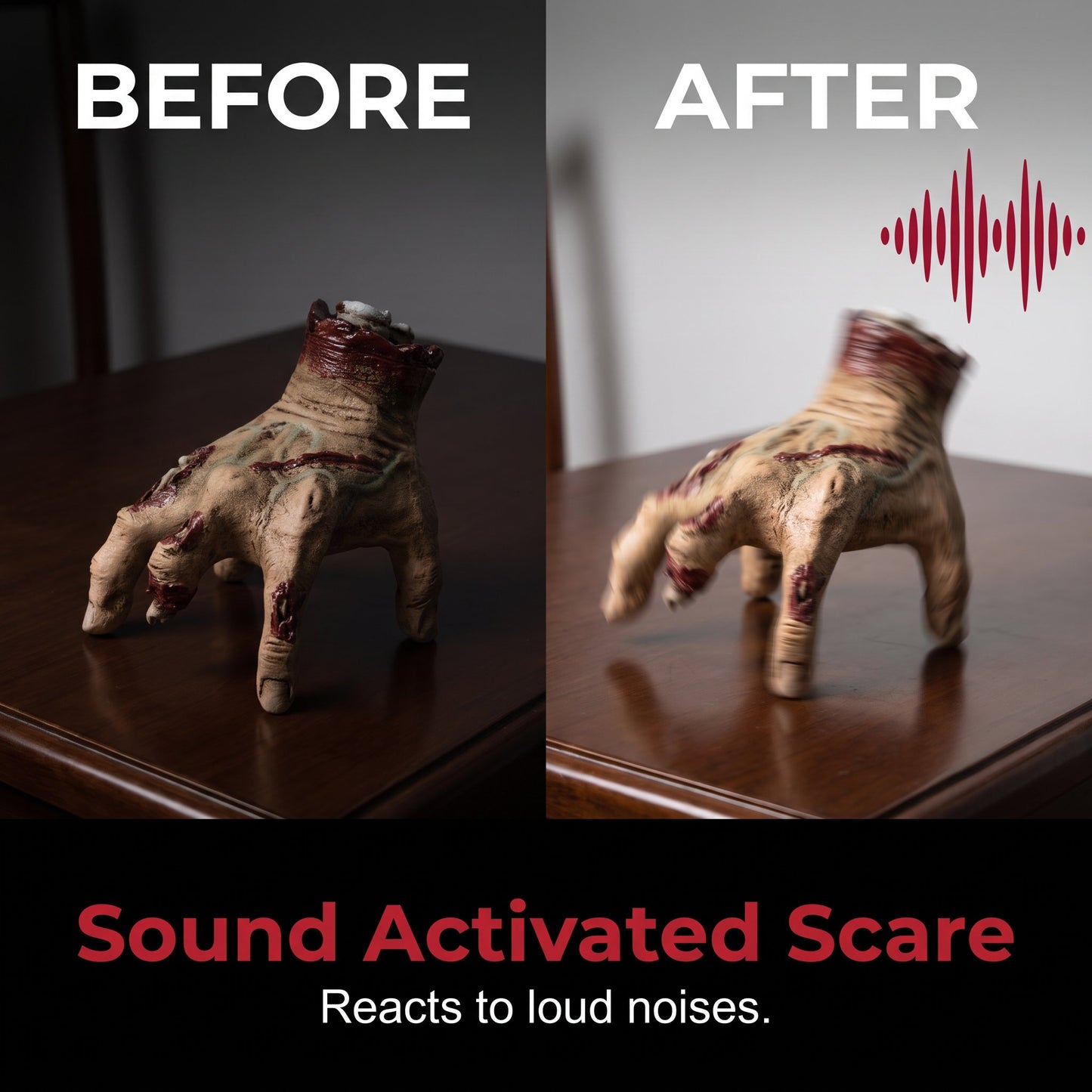 👁️ Realistic Crawling Hand Halloween Animated Prop
