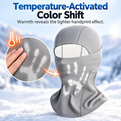 ⏳ Last Day 49% OFF – ❄️ Heat-Reactive Fleece Balaclava | Color-Changing Winter Face & Neck Cover for Skiing, Hiking & Cold Weather 🔥
