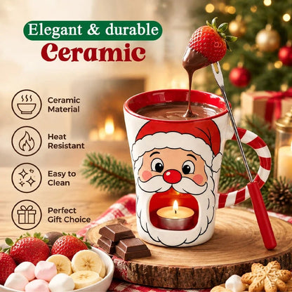 🎅 Christmas Chocolate Fondue Mug | Sweet Holiday Moments