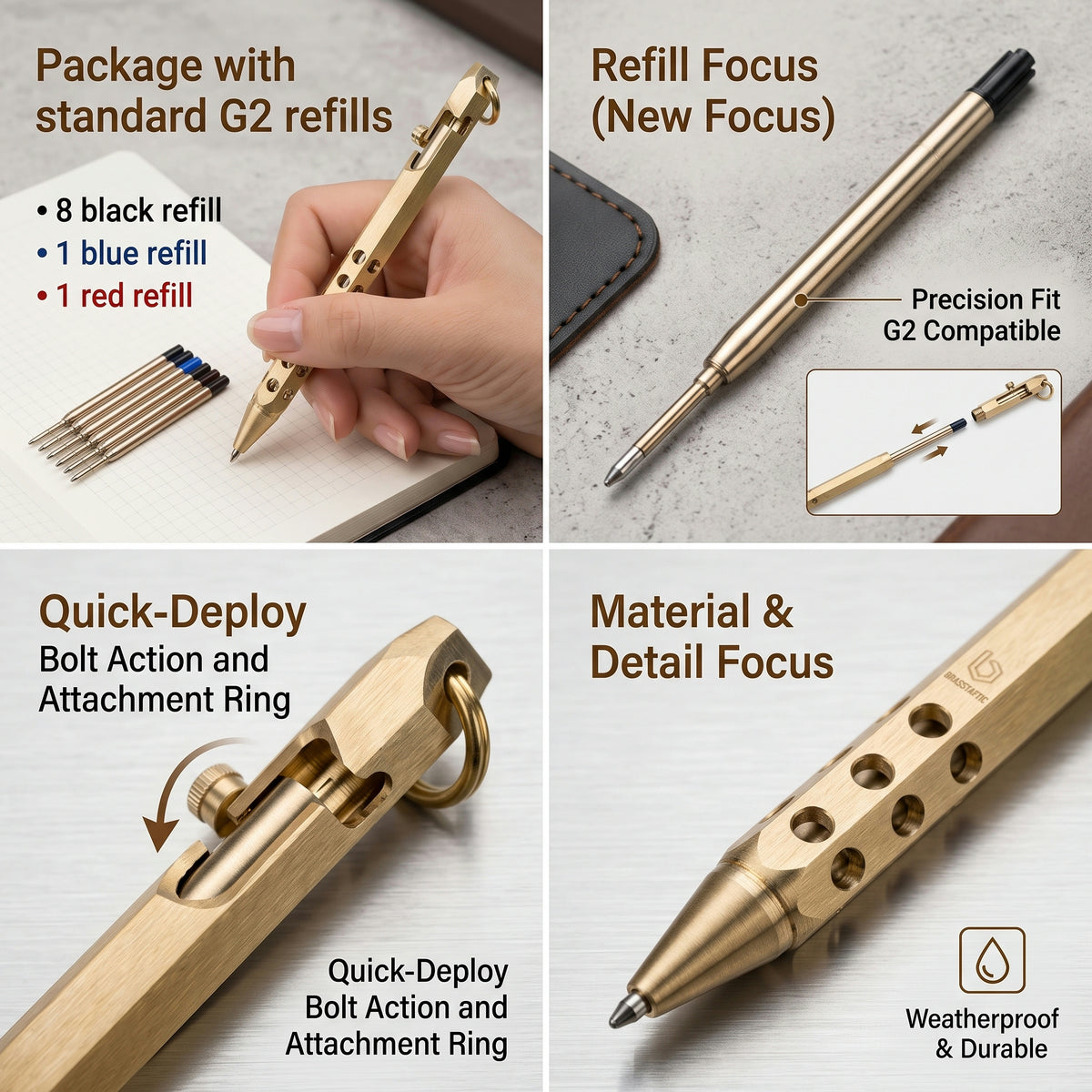 Origin‑Joy Bolt‑Action Tactical Ballpoint Pen