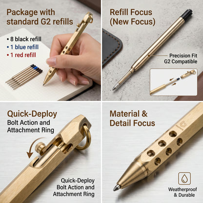 Origin‑Joy Bolt‑Action Tactical Ballpoint Pen