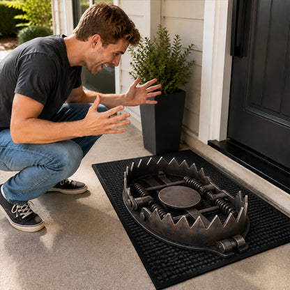 🎃 3D Trap Illusion Door Mat – Funny Halloween Prank Entrance Rug