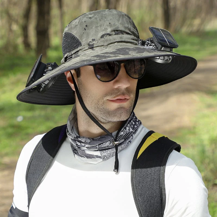 🔥2026 Summer Hot Sale 49% OFF⚡Solar Fan Sun Hat🎁