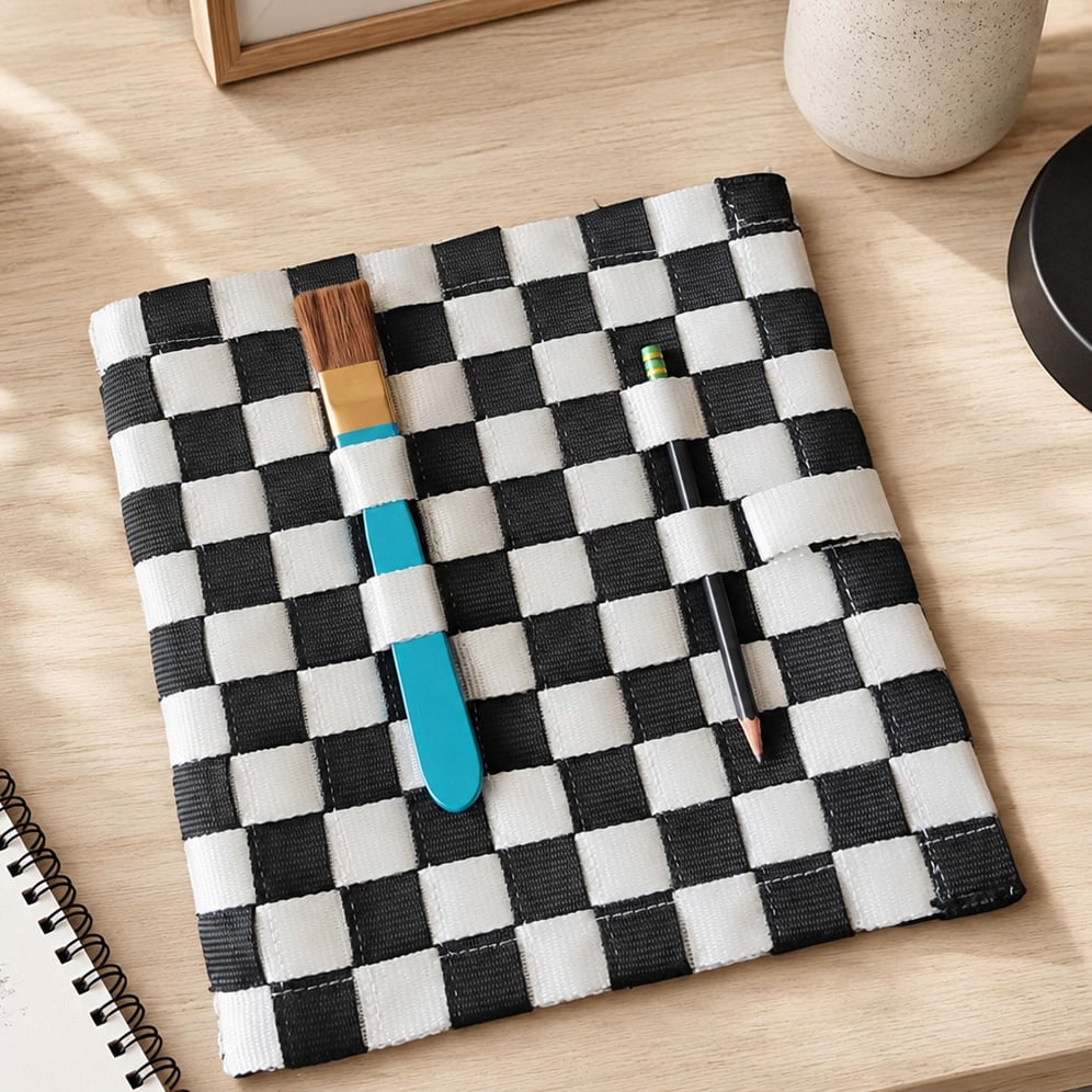 ✏️🎨2-in-1 Handmade Sketchbook Binder – Portable Drawing Notebook with Built-In Art Supply Holder & Refillable Pages 📚️🔥Universal A4 & A5 Paper Compatible