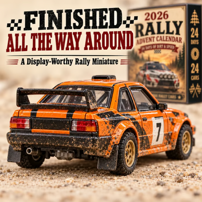 🏎️ Rally Christmas Advent Calendar 2026 – 24 days full of speed and excitement, 24 rally race cars to collect (2D models)