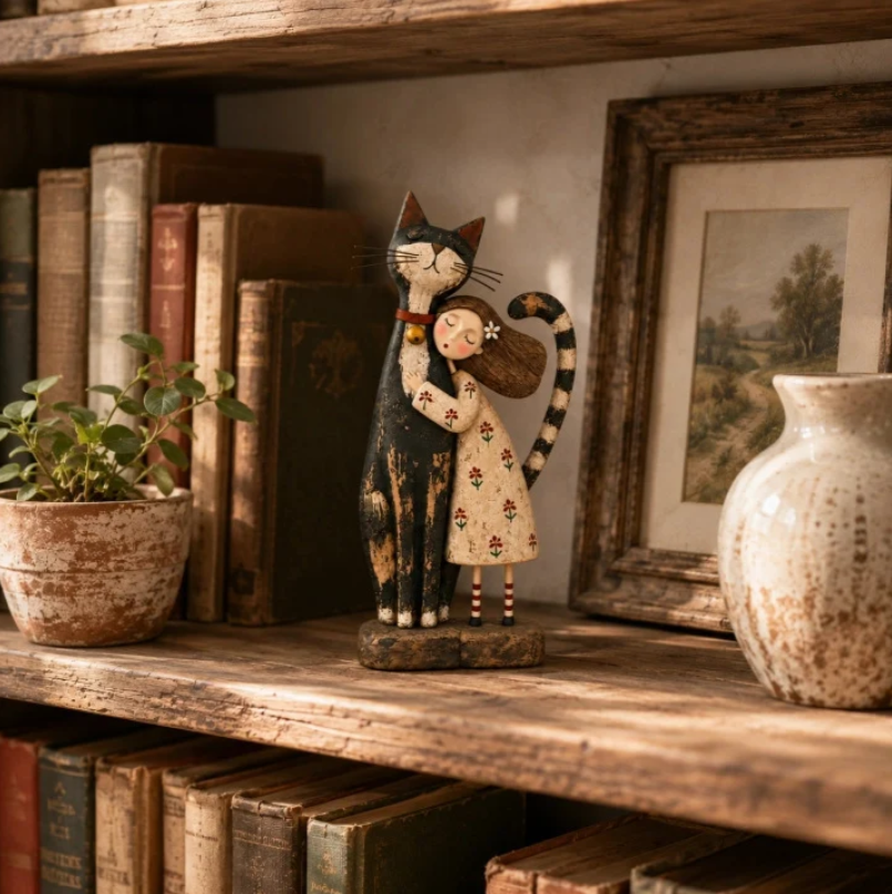 Rustic pet figurine collection