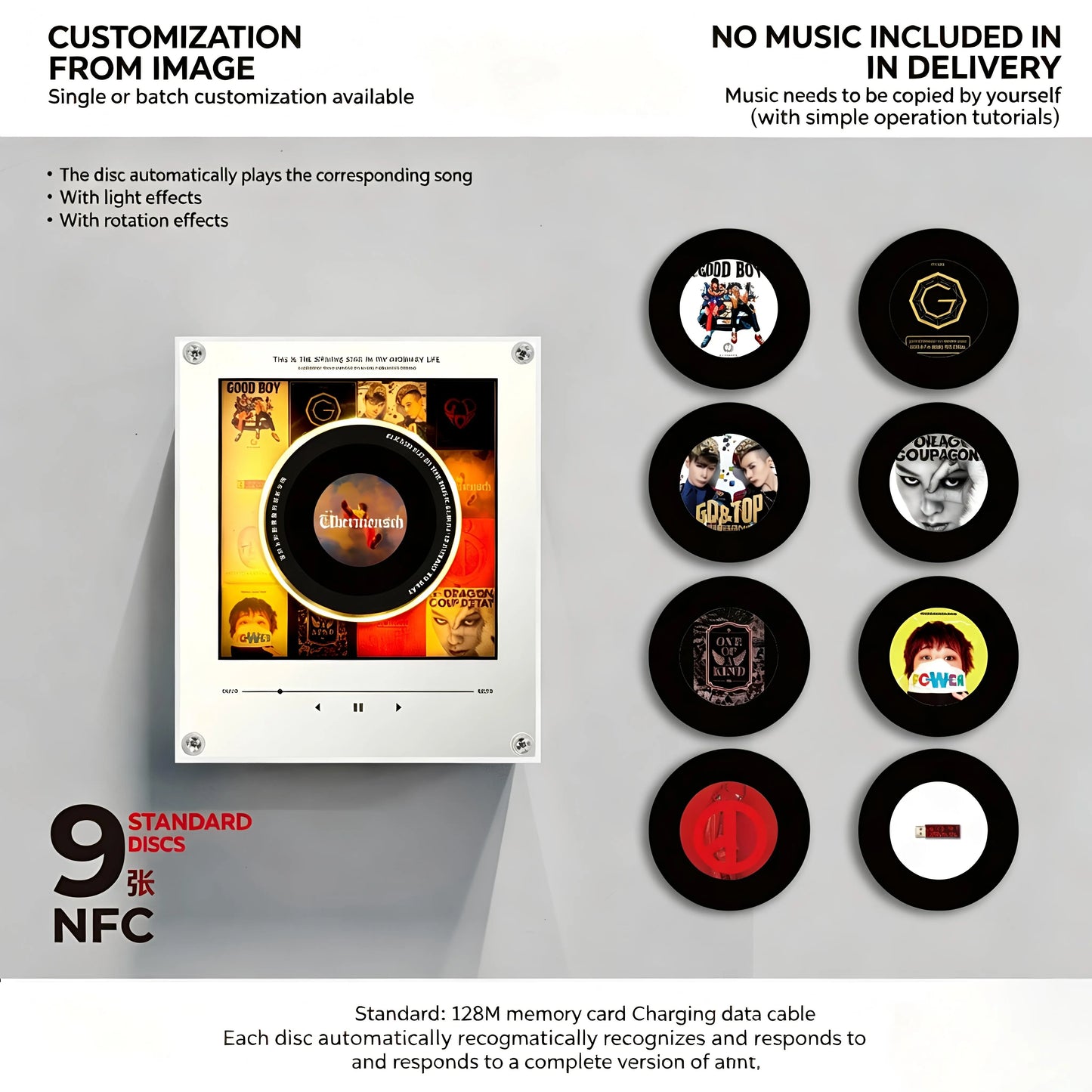 🎤 Iconic Pop Star NFC Fridge Magnet Music Player | Retro Vinyl Style Decor 🎵