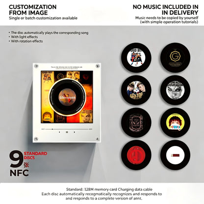 🎤 Iconic Pop Star NFC Fridge Magnet Music Player | Retro Vinyl Style Decor 🎵