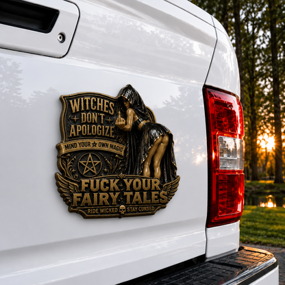 🔥LAST DAY 50% OFF 🔥- 🖤"Witches Don't Apologize" Car Emblem Metal Badge