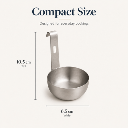 🥚 Stainless Steel Egg Poacher – Perfect Boiled Eggs Every Morning