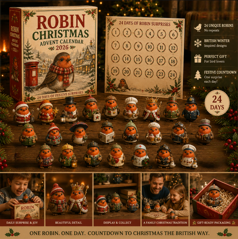 ❤️ Robin Christmas Advent Calendar 2026 – 24 Days of Festive Robin Surprises