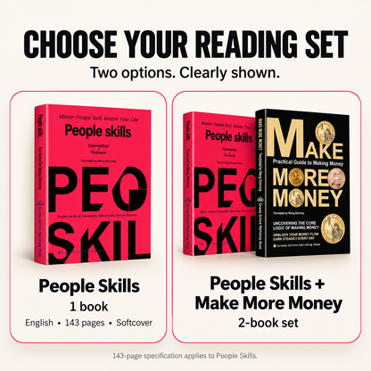 People Skills single book and People Skills plus Make More Money two-book set