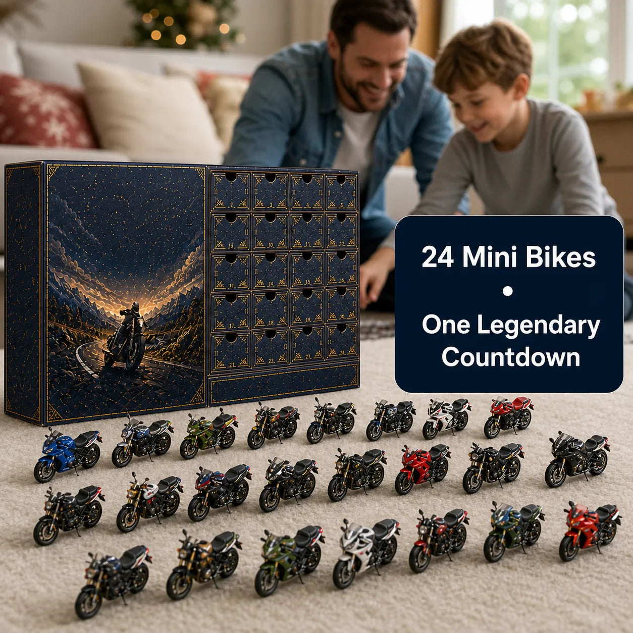 Motorcycle Legends Advent Calendar 2026 – 24 Mini Motorcycles