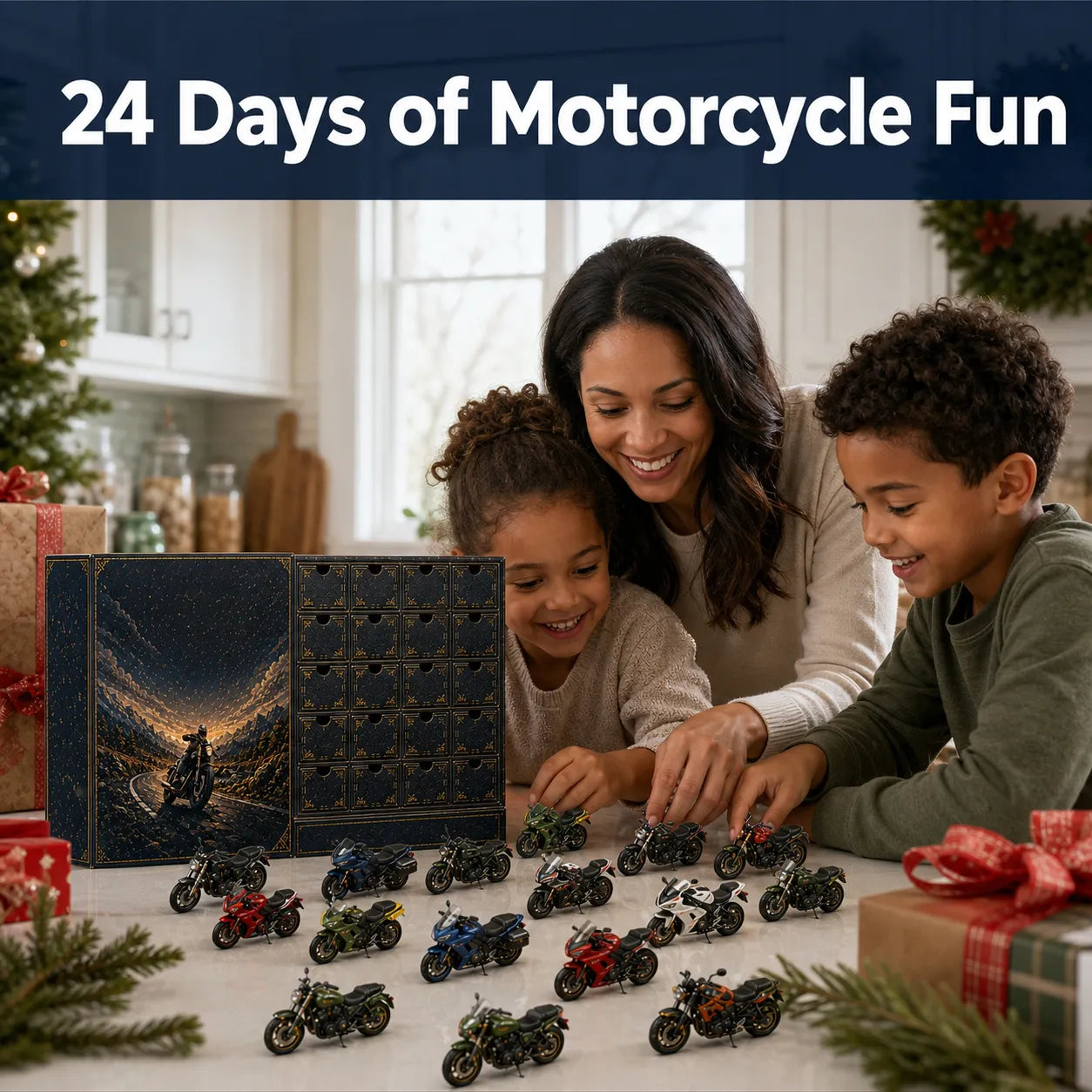 Motorcycle Legends Advent Calendar 2026 – 24 Mini Motorcycles