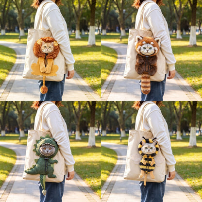 Cute Pet Travel Tote Bag | For Cats & Small Dogs Up To 20lbs
