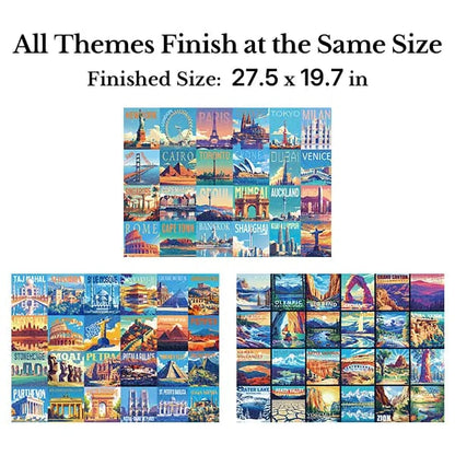 🧩 24-Day Jigsaw Puzzle Advent Calendar – 1000 Pieces, 24 Mini Packs