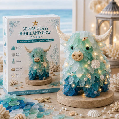 ⏳ Last Day 49% OFF – 🌊 Beginner-Friendly DIY 3D Lighted Sea Glass-Style Art Kit Collection | Complete Kit with Sea Glass-Style Pieces, LED Lights & Step-by-Step Guide Included 💕