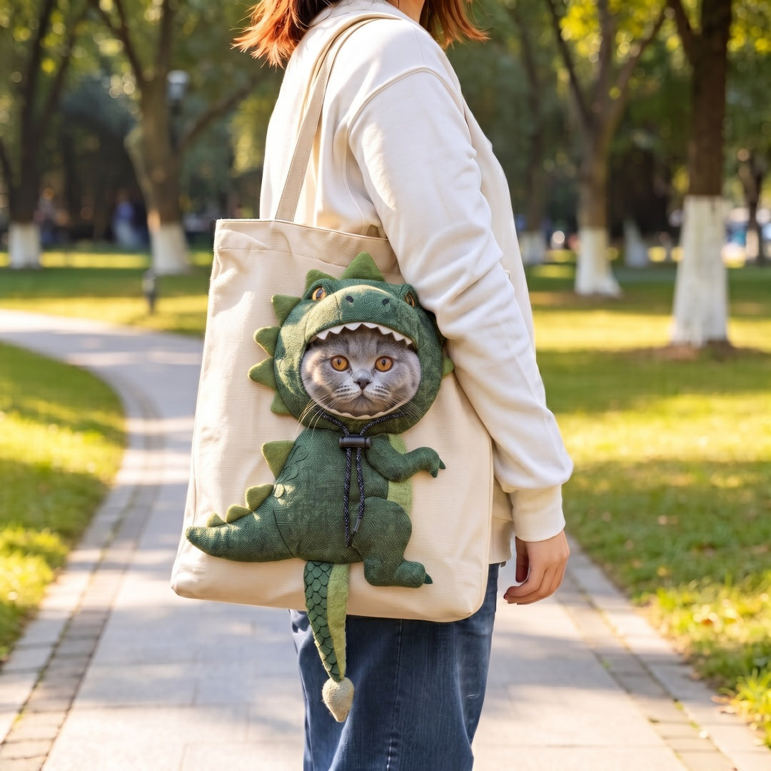 Cute Pet Travel Tote Bag | For Cats & Small Dogs Up To 20lbs
