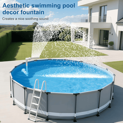 💥Summer Hot Sale 49% off - Pool Fountain for Above-ground Pool & Inground Pool Outdoor Waterfall Spray Installation