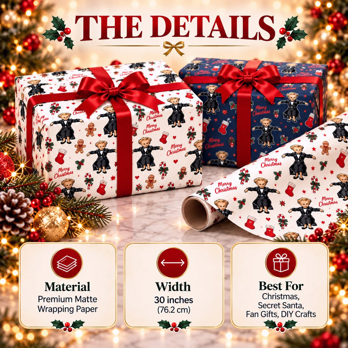 🔥Buy More Save More🔥 - 🎄🎁Iconic 'JD' Meme Christmas Wrapping Paper