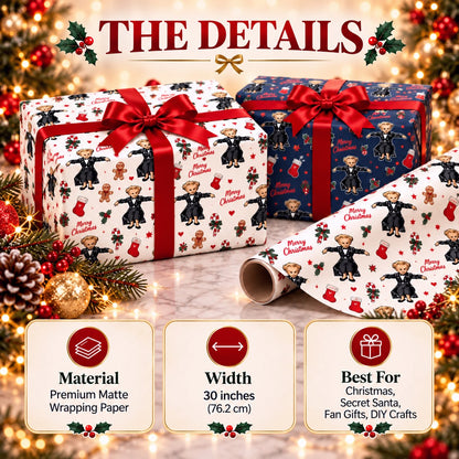 🔥Buy More Save More🔥 - 🎄🎁Iconic 'JD' Meme Christmas Wrapping Paper