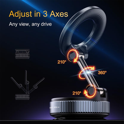 2026 Newest 360° Adjustable Vacuum Magnetic Suction Cup Phone Holder Mount