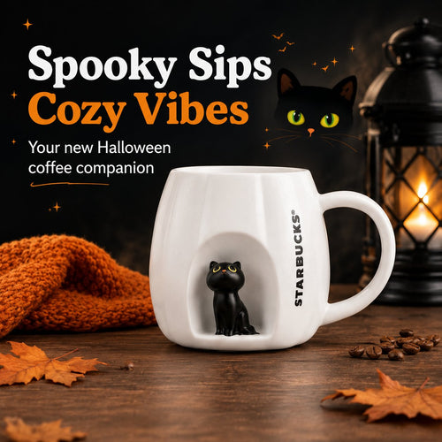 Starbucks Halloween Spooky Kitty Special‑Edition Cat Mug