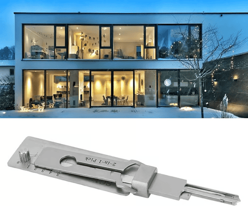 🔥HOT SALE 49% OFF⚒️Stainless Steel Master Key Decoder, SS001 Pro Lock Pick Tool for Beginners, Practical Locks for Lock Lock,Lock Pick Set（Only applicable to Flat Key Lock）