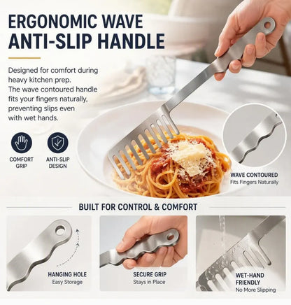 🔥🎁🍝Stainless Steel Pasta ServerItalian Kitchen Utensil
