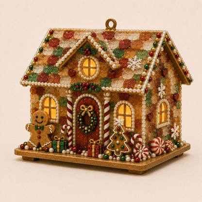 ⏳ Last Day 49% OFF – 🏡 Beginner-Friendly DIY Glowing Coastal Glass-Style Christmas Cottage Kit Collection | Complete Kit with Sea Glass-Style Pieces, Pearl Beads & Step-by-Step Guide Included 💕