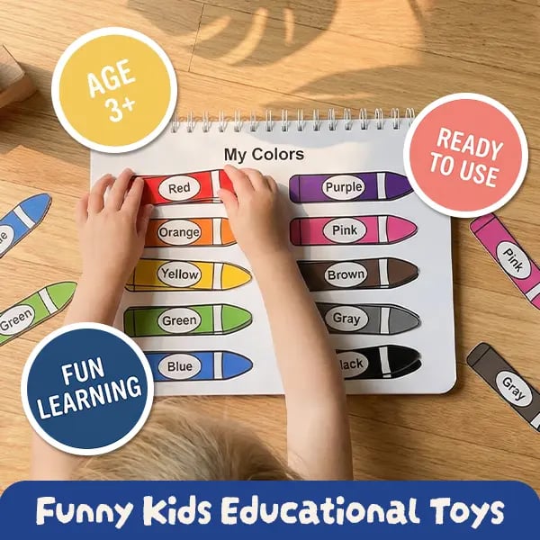 My Preschool Busy Book✨The Ultimate Learning Adventure for Little Hands!📚Hardcover & Non-Toxic & Smooth Rounded Corners.