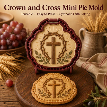 ⏳ Last Day 49% OFF – ✝️ 16-Design Christian Mini Pie Mold Collection | Reusable Embossed Molds for Shaping Detailed Jesus, Mary, Angels, Crosses, Dove & Faith-Inspired Pies 🥧✨