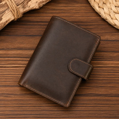 💼Top-Grain Leather Wallet for Men & Women – Bi-Fold / Tri-Fold with Coin Pocket & Multiple Card Slots