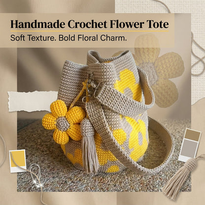 🎁🌼Only $34.99 This Week🌟🎉Handmade Crochet Flower Tote 🌼✨