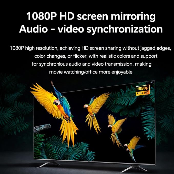 📡 Type-C Wireless Display Transmitter & Receiver Kit – 1080P 60Hz