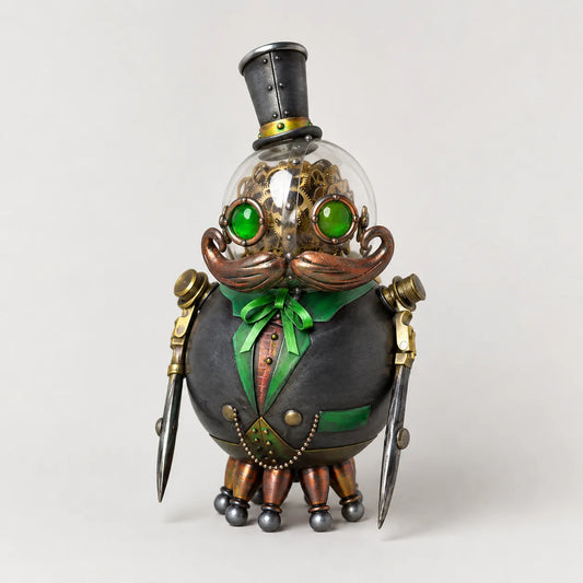 📐SteamPunk Mechanical Scholar Gear Art Sculpture