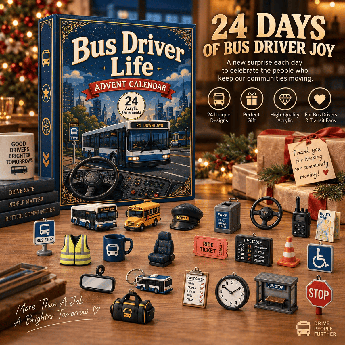 🚌 Driver’s Christmas Countdown | 24 Days of Bus-Themed Surprises ✨
