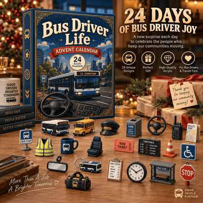 🚌 Driver’s Christmas Countdown | 24 Days of Bus-Themed Surprises ✨